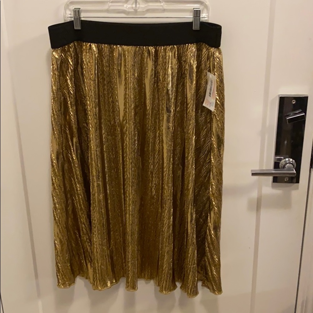 LuLaRoe metallic skirt